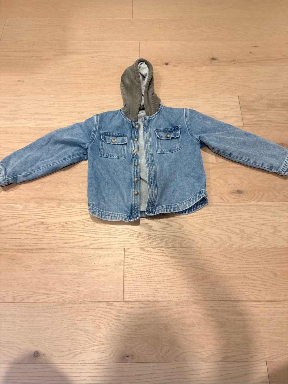 Little Bipsy Hooded Denim Jacket